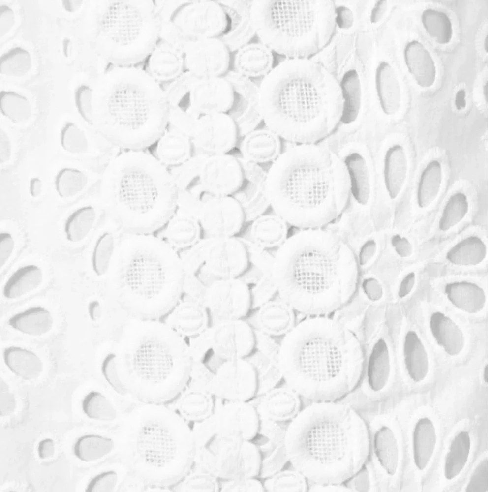 Lilly Pulitzer White Pinwheel Eyelet Shelli Cotton Dress Size 8 - Picture 3 of 10
